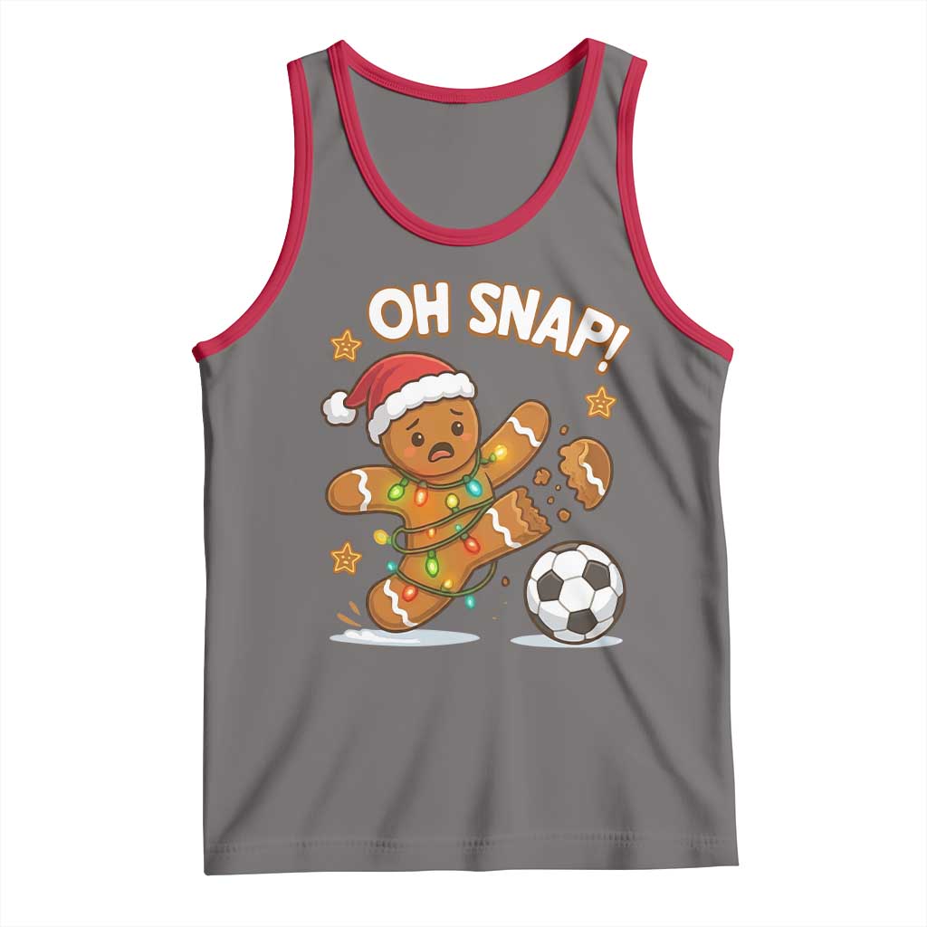 Oh Snap Gingerbreadman Christmas Soccer Tank Top - Wonder Print Shop