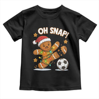 Oh Snap Gingerbreadman Christmas Soccer Toddler T Shirt - Wonder Print Shop