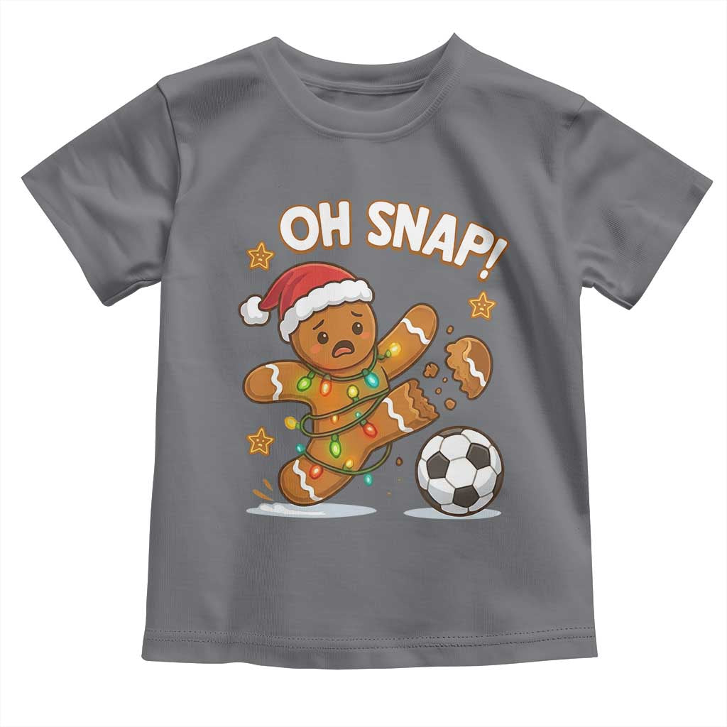 Oh Snap Gingerbreadman Christmas Soccer Toddler T Shirt - Wonder Print Shop