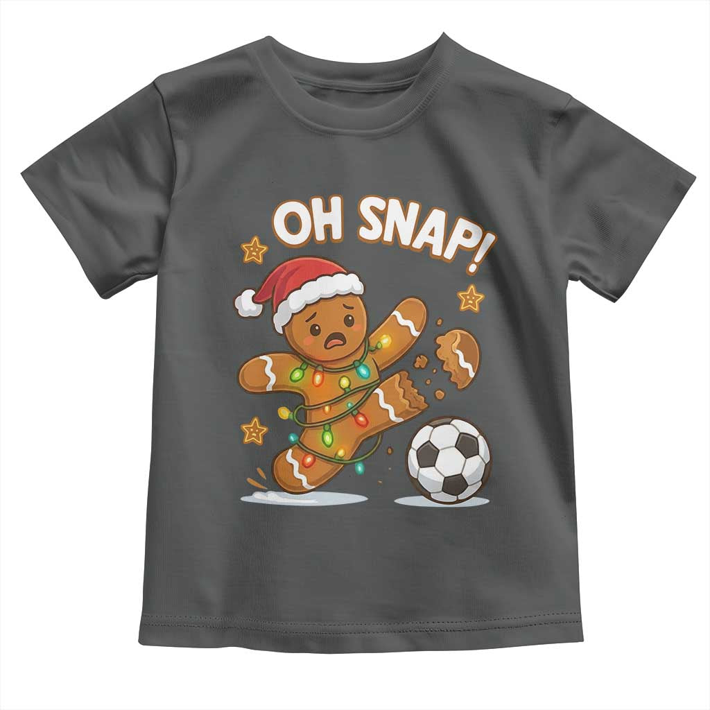 Oh Snap Gingerbreadman Christmas Soccer Toddler T Shirt - Wonder Print Shop