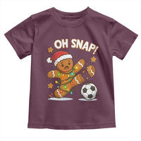 Oh Snap Gingerbreadman Christmas Soccer Toddler T Shirt - Wonder Print Shop