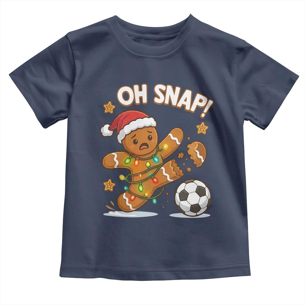 Oh Snap Gingerbreadman Christmas Soccer Toddler T Shirt - Wonder Print Shop
