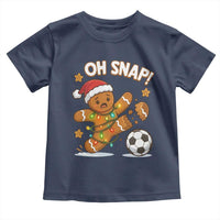 Oh Snap Gingerbreadman Christmas Soccer Toddler T Shirt - Wonder Print Shop
