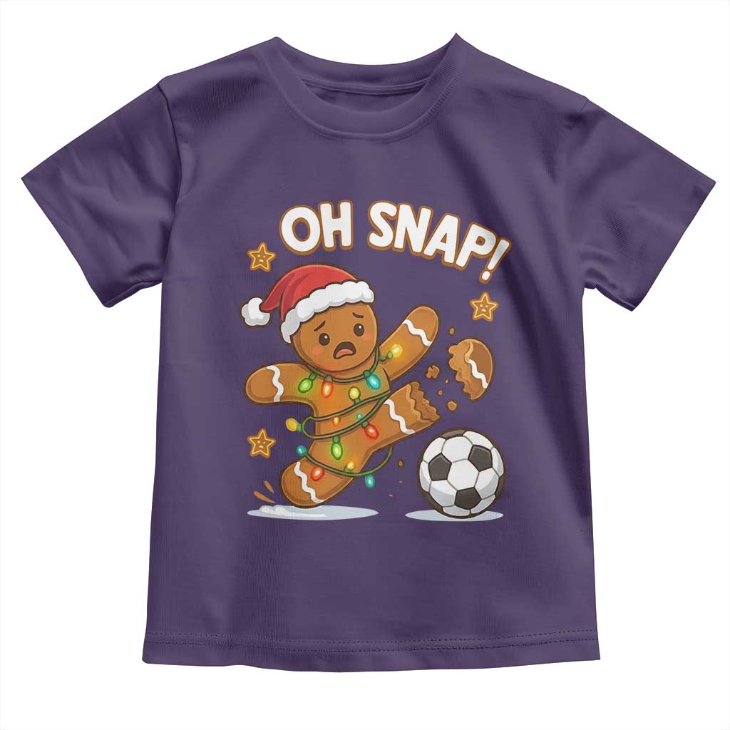 Oh Snap Gingerbreadman Christmas Soccer Toddler T Shirt - Wonder Print Shop