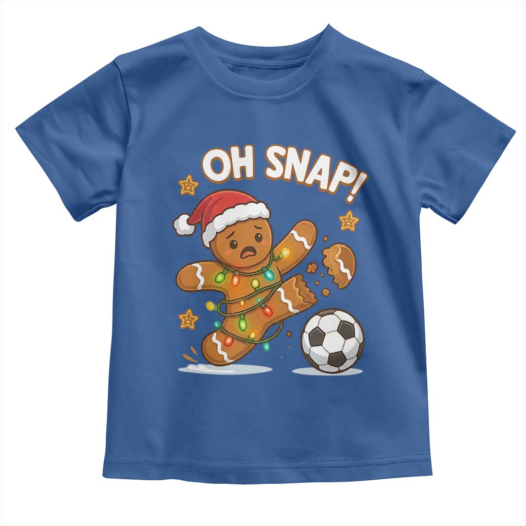 Oh Snap Gingerbreadman Christmas Soccer Toddler T Shirt - Wonder Print Shop