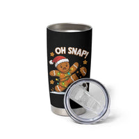 Oh Snap Gingerbreadman Christmas Soccer Tumbler Cup - Wonder Print Shop