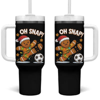 Oh Snap Gingerbreadman Christmas Soccer Tumbler With Handle - Wonder Print Shop