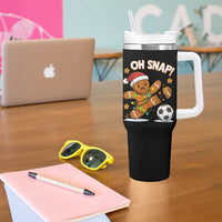 Oh Snap Gingerbreadman Christmas Soccer Tumbler With Handle - Wonder Print Shop