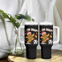 Oh Snap Gingerbreadman Christmas Soccer Tumbler With Handle - Wonder Print Shop