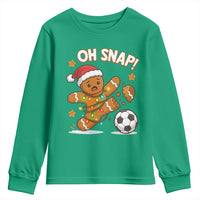 Oh Snap Gingerbreadman Christmas Soccer Youth Sweatshirt - Wonder Print Shop