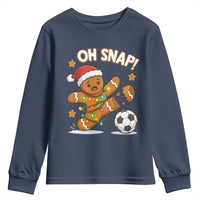Oh Snap Gingerbreadman Christmas Soccer Youth Sweatshirt - Wonder Print Shop