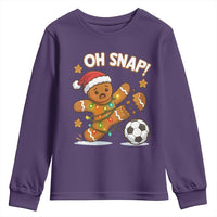 Oh Snap Gingerbreadman Christmas Soccer Youth Sweatshirt - Wonder Print Shop