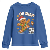Oh Snap Gingerbreadman Christmas Soccer Youth Sweatshirt - Wonder Print Shop