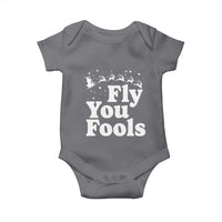 Funny Christmas Baby Onesie Fly You Fools Fantasy Movie Santa Sleigh Reindeer - Wonder Print Shop