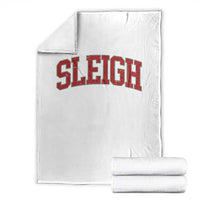 Sleigh Christmas Throw Blanket Funny Women Retro Merry Xmas Family Holiday - Wonder Print Shop