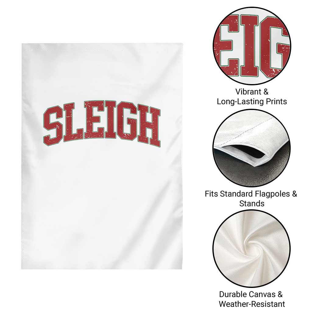 Sleigh Christmas Garden Flag Funny Women Retro Merry Xmas Family Holiday - Wonder Print Shop