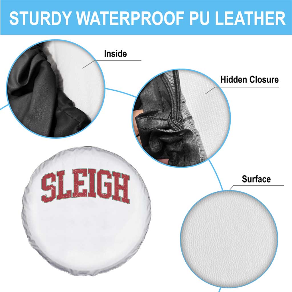 Sleigh Christmas Spare Tire Cover Funny Women Retro Merry Xmas Family Holiday - Wonder Print Shop