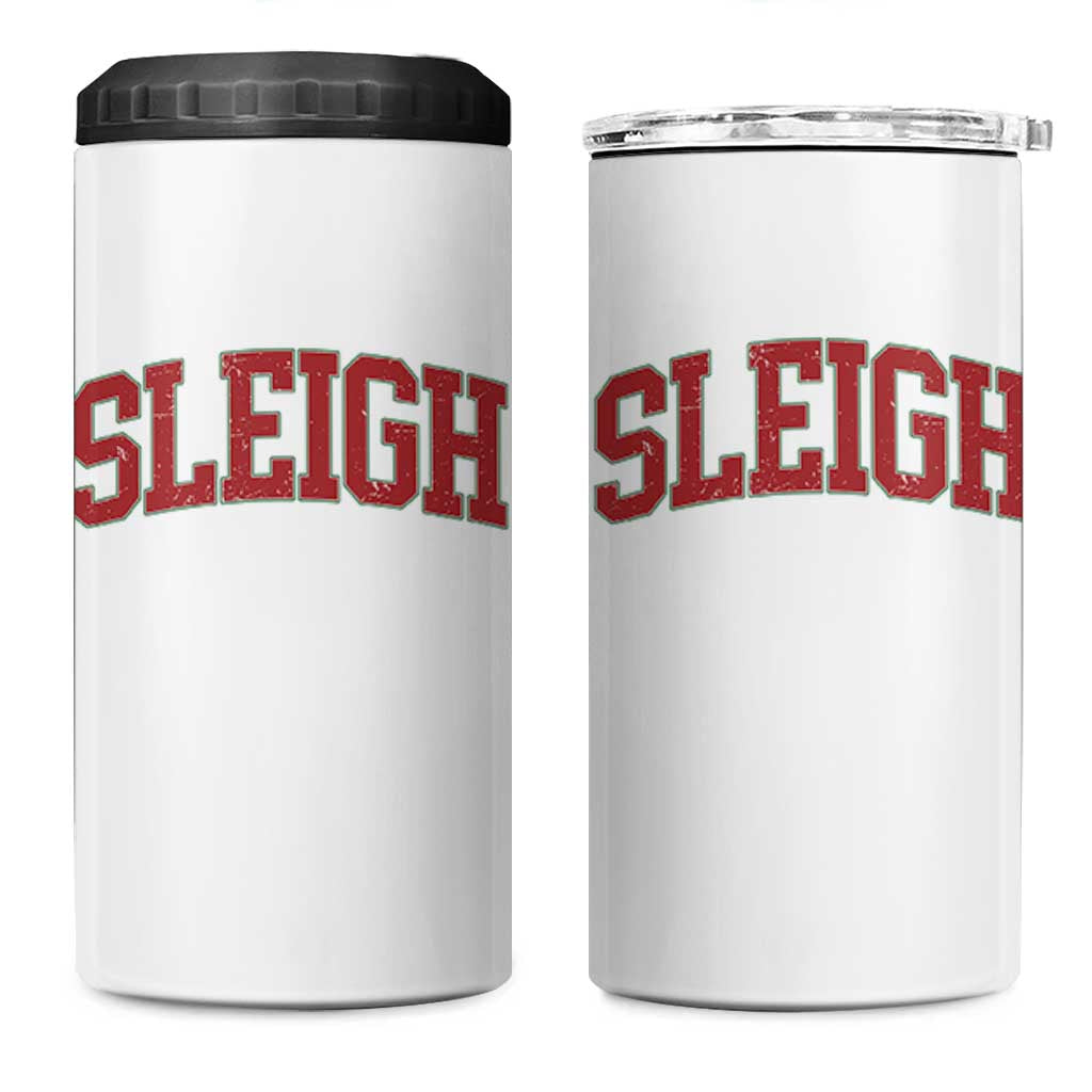 Sleigh Christmas 4 in 1 Can Cooler Tumbler Funny Women Retro Merry Xmas Family Holiday - Wonder Print Shop