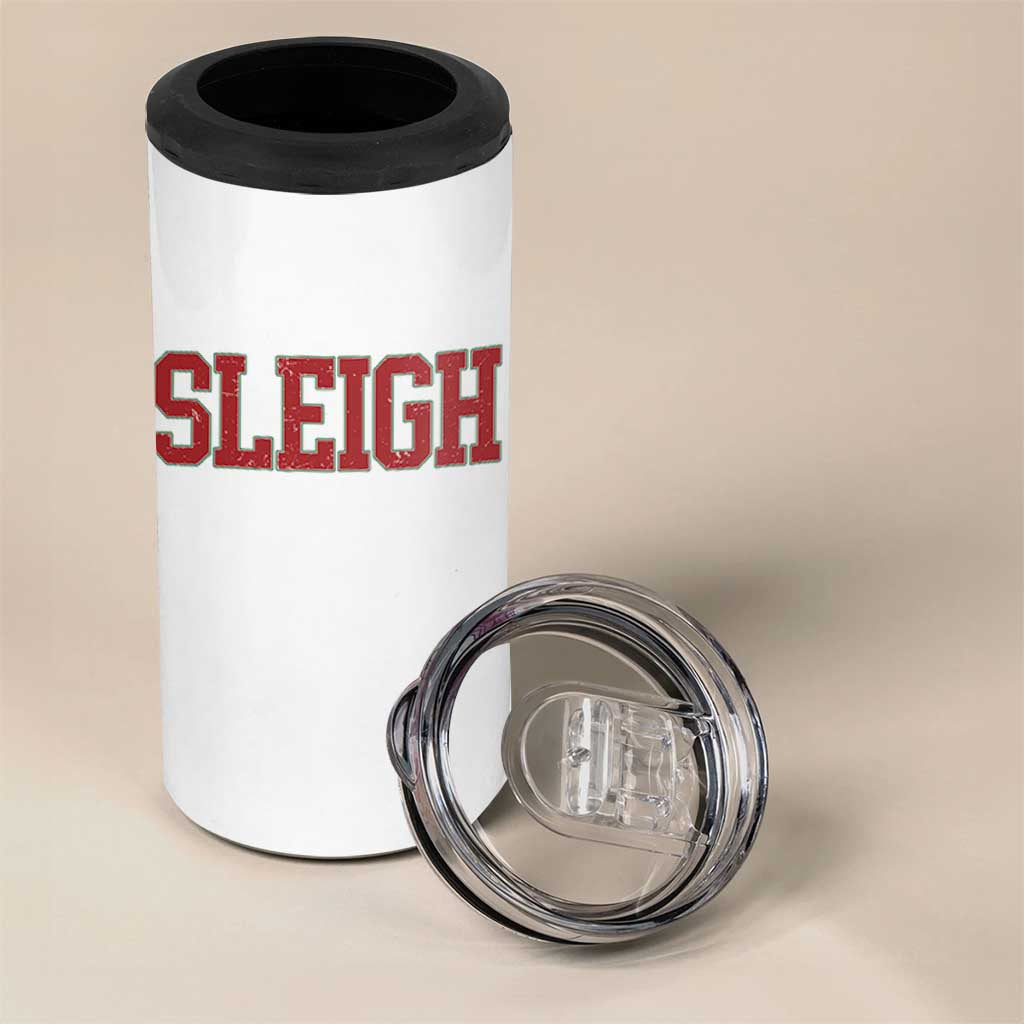 Sleigh Christmas 4 in 1 Can Cooler Tumbler Funny Women Retro Merry Xmas Family Holiday - Wonder Print Shop