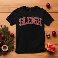 Sleigh Christmas T Shirt Funny Women Retro Merry Xmas Family Holiday - Wonder Print Shop