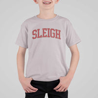 Sleigh Christmas T Shirt For Kid Funny Women Retro Merry Xmas Family Holiday - Wonder Print Shop