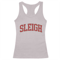 Sleigh Christmas Racerback Tank Top Funny Women Retro Merry Xmas Family Holiday - Wonder Print Shop