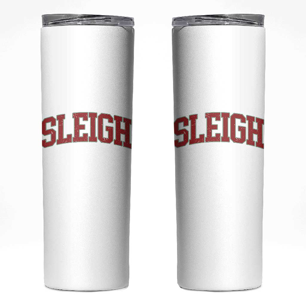Sleigh Christmas Skinny Tumbler Funny Women Retro Merry Xmas Family Holiday - Wonder Print Shop
