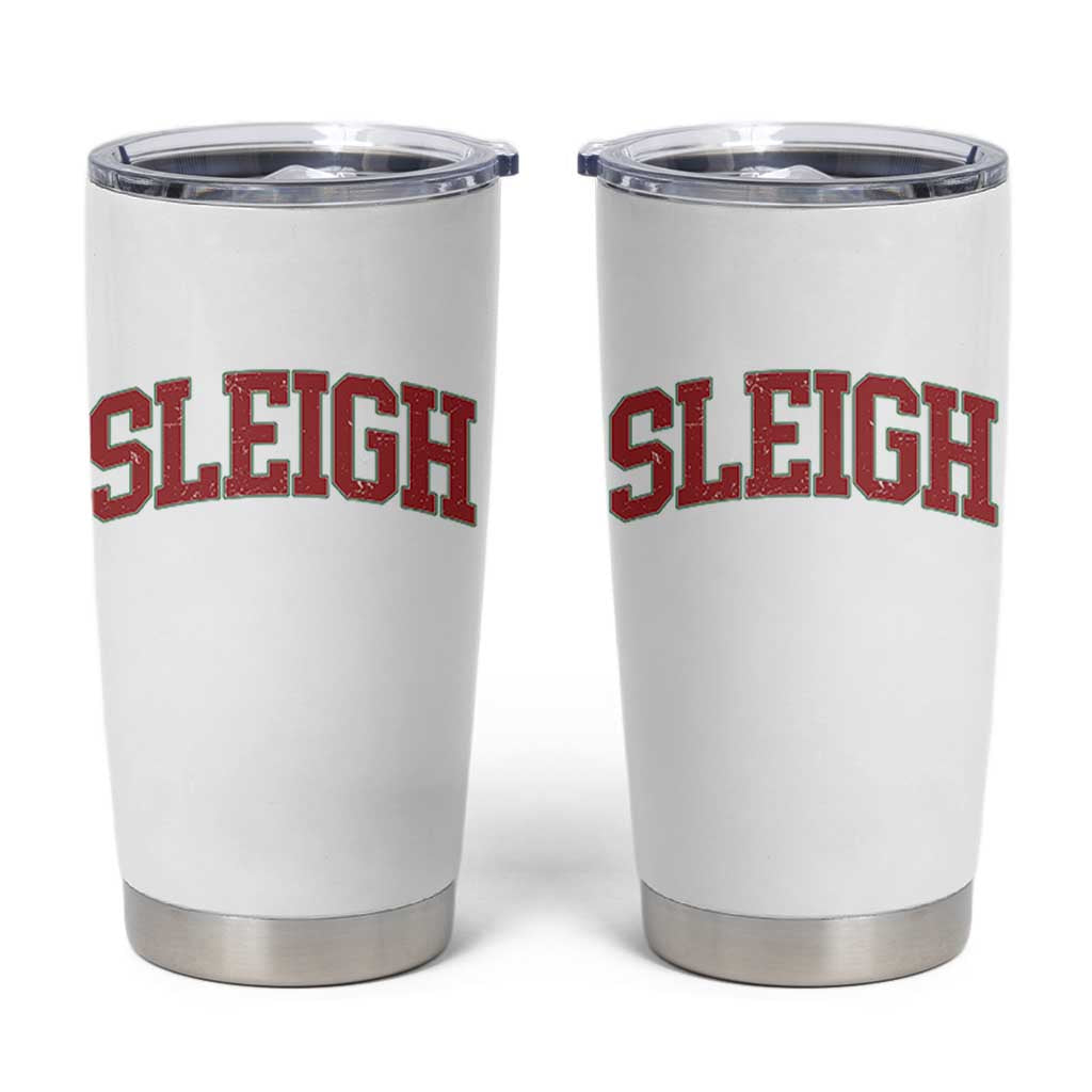 Sleigh Christmas Tumbler Cup Funny Women Retro Merry Xmas Family Holiday - Wonder Print Shop