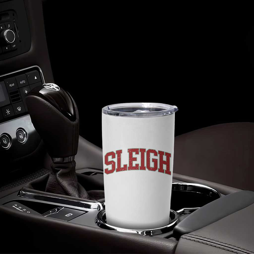Sleigh Christmas Tumbler Cup Funny Women Retro Merry Xmas Family Holiday - Wonder Print Shop