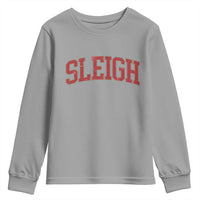 Sleigh Christmas Youth Sweatshirt Funny Women Retro Merry Xmas Family Holiday - Wonder Print Shop