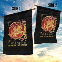 2026 Year of the Horse Lunar New Year Garden Flag - Wonder Print Shop