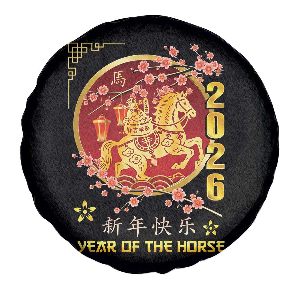 2026 Year of the Horse Lunar New Year Spare Tire Cover - Wonder Print Shop