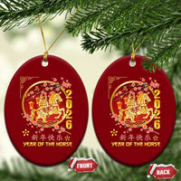 2026 Year of the Horse Lunar New Year Ceramic Ornament - Wonder Print Shop
