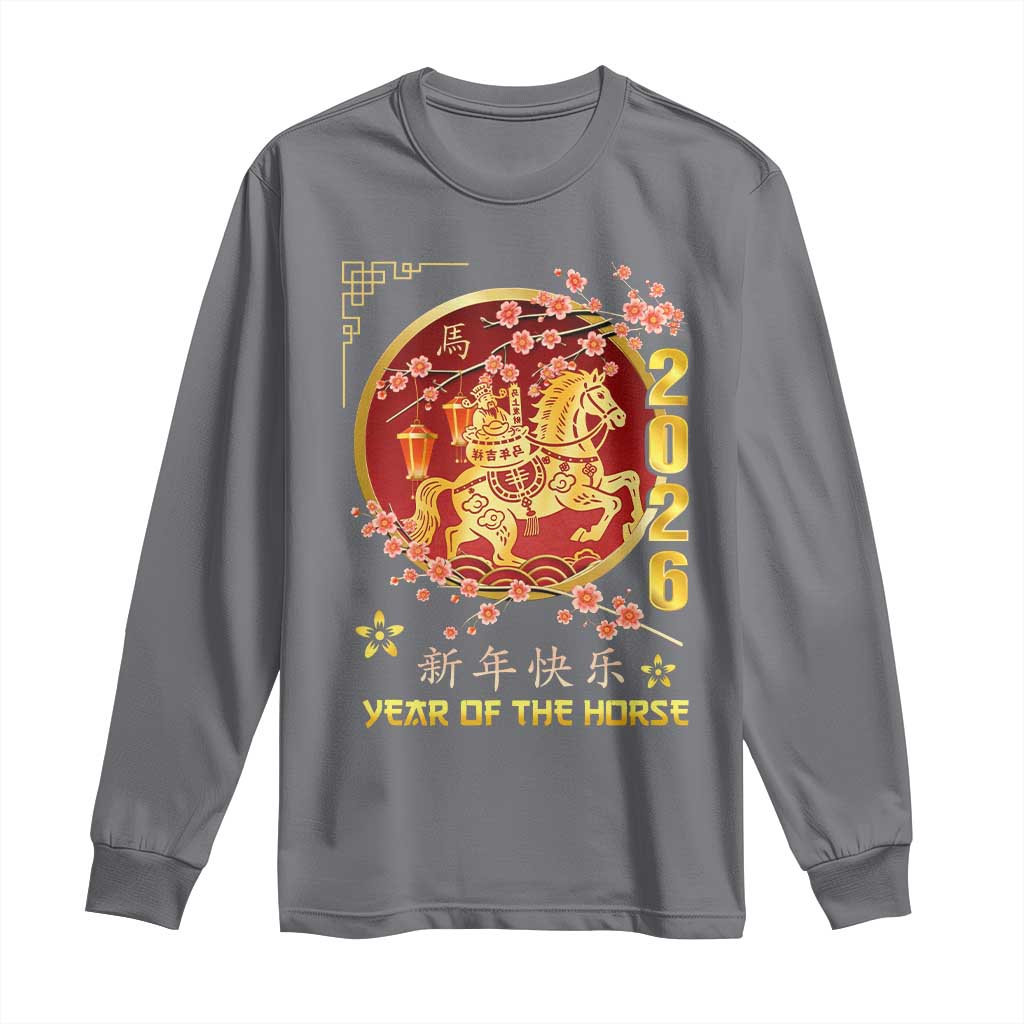 2026 Year of the Horse Lunar New Year Long Sleeve Shirt - Wonder Print Shop