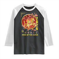 2026 Year of the Horse Lunar New Year Raglan Shirt - Wonder Print Shop