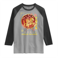 2026 Year of the Horse Lunar New Year Raglan Shirt - Wonder Print Shop