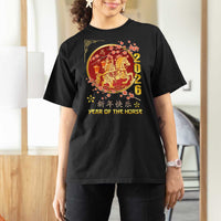 2026 Year of the Horse Lunar New Year T Shirt For Women - Wonder Print Shop