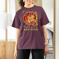 2026 Year of the Horse Lunar New Year T Shirt For Women - Wonder Print Shop