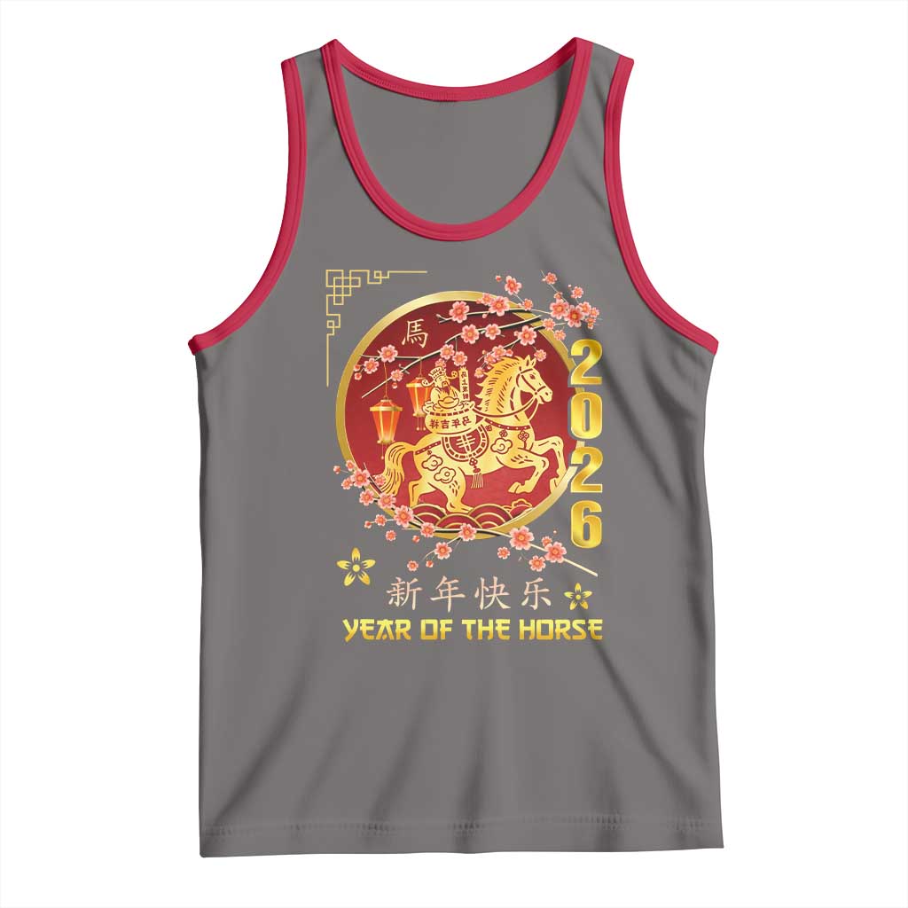 2026 Year of the Horse Lunar New Year Tank Top - Wonder Print Shop
