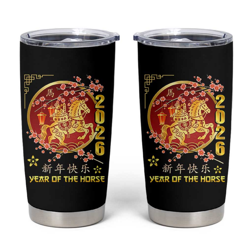 2026 Year of the Horse Lunar New Year Tumbler Cup - Wonder Print Shop