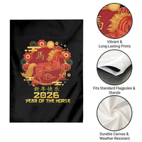 Chinese New Year 2026 Garden Flag Year of The Horse - Wonder Print Shop