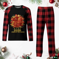 Chinese New Year 2026 Plaid Pajama Set Year of The Horse - Wonder Print Shop