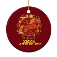 Chinese New Year 2026 Ceramic Ornament Year of The Horse - Wonder Print Shop