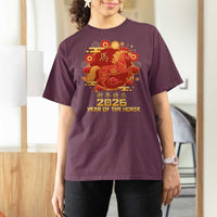 Chinese New Year 2026 T Shirt For Women Year of The Horse - Wonder Print Shop