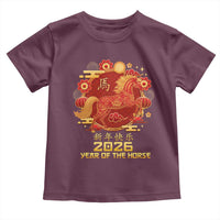 Chinese New Year 2026 Toddler T Shirt Year of The Horse - Wonder Print Shop