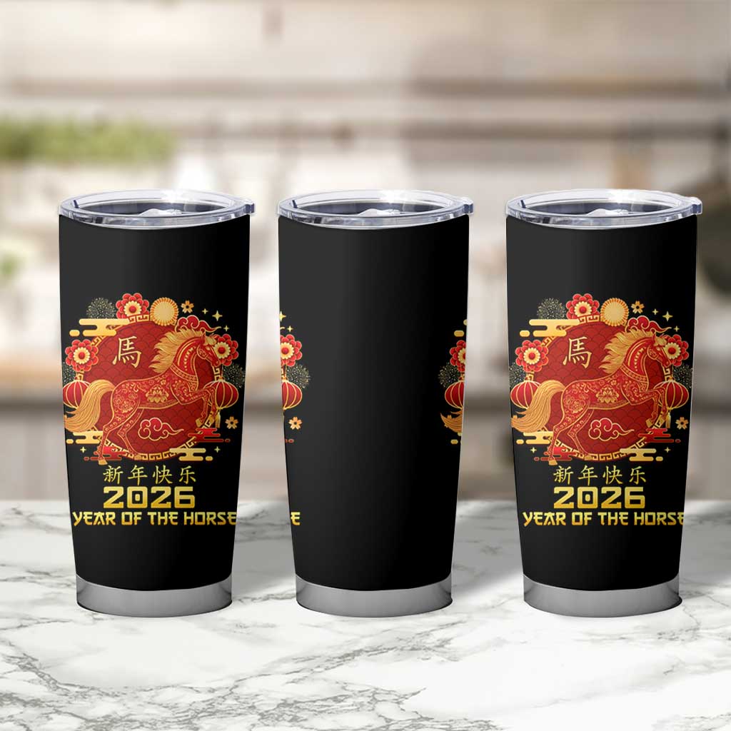 Chinese New Year 2026 Tumbler Cup Year of The Horse - Wonder Print Shop