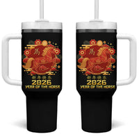 Chinese New Year 2026 Tumbler With Handle Year of The Horse - Wonder Print Shop