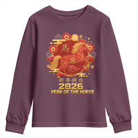 Chinese New Year 2026 Youth Sweatshirt Year of The Horse - Wonder Print Shop