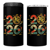 Hello 2026 Lunar New Year 4 in 1 Can Cooler Tumbler Year of the Horse Chinese Zodiac - Wonder Print Shop