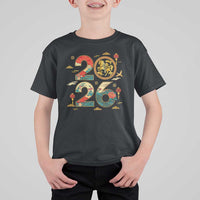 Hello 2026 Lunar New Year T Shirt For Kid Year of the Horse Chinese Zodiac - Wonder Print Shop